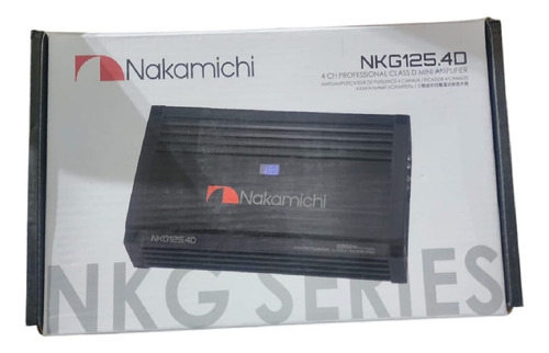 Amplificador Nakamichi Nkg125.4d 4 Canales Mini Clase D Color Negro