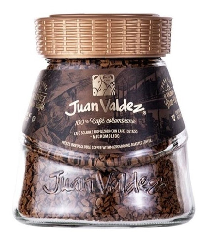 Café instantáneo clásico Juan Valdez Liofilizado sin gluten frasco 190 g