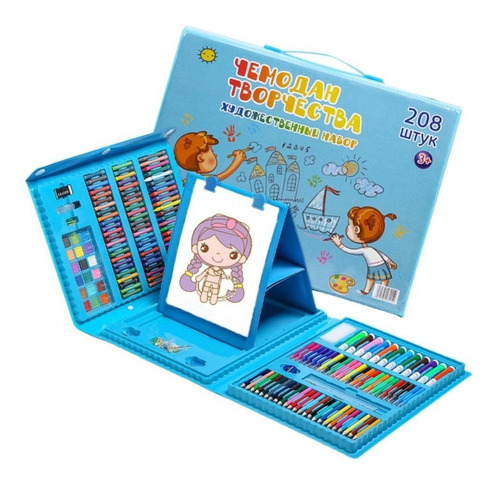 Kit De Arte Dibujo Colores Crayolas Artística