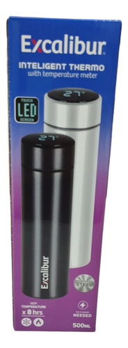 Termo Excalibur A164-bd2117 C/medidor Temperatura 500ml