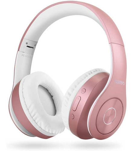 Auriculares Bluetooth Inalámbricos Tuinyo Color Rosa 