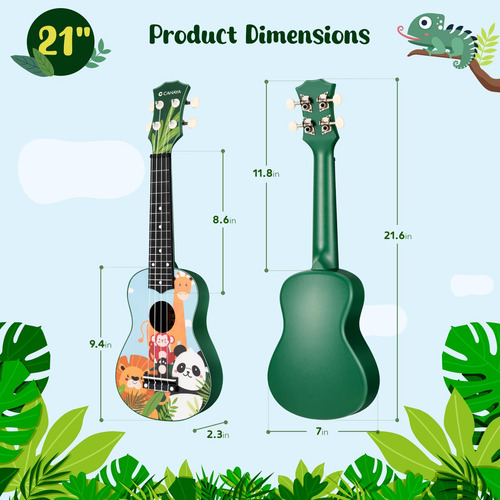 Kit Ukelele Soprano 21 Pulgadas Dibujos Animados Para Princi