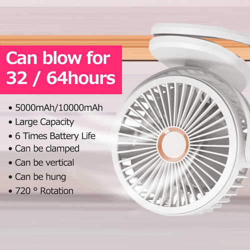 Ventilador Eléctrico De Escritorio Con Clip Usb, Mano Pequeñ