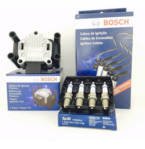 Kit Vela Cabo Bobina Ignição Parati G4 1.6 2011 2012 Bosch
