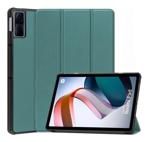 Funda Bookcover + Mica Vidrio Para  Xiaomi Redmi Pad 10.6