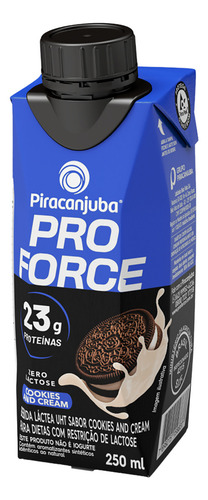 Bebida Láctea Pro Force Cookies Piracanjuba 23g 250ml