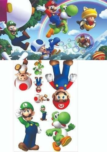 Kit Display Mario Bross 8 Peças + Painel 2,50x1,50-1