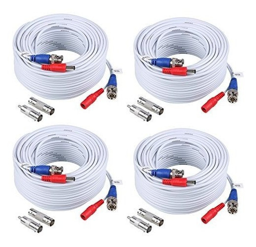 Annke (4) 30m / 100ft All-in-one Bnc Video Power Cables, Cab