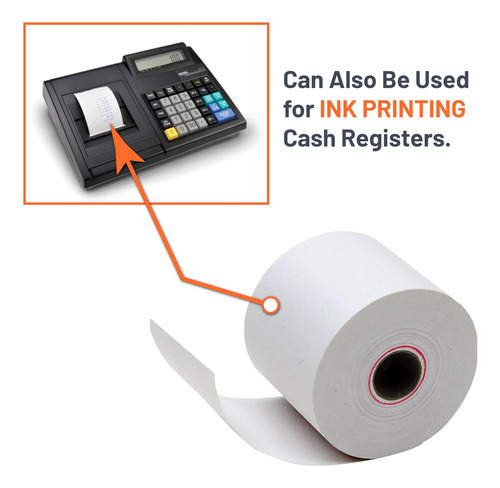 Rollos De Papel Blanco Compactos Victor 7050 Para Registros