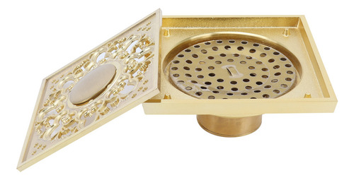 Colador De Suelo De Ducha Dorado, Juego De Desagüe Para Baño