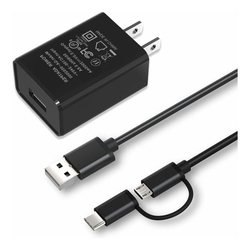 Cargador Listado Ul Ompatible Kindle Fire Hd ª Hdx Cable