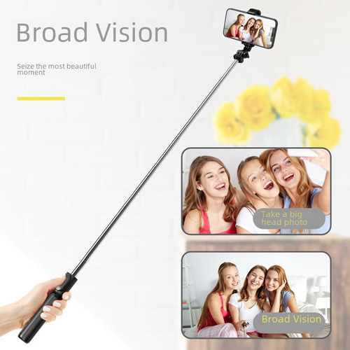 Trípode Q01, Bastón Para Selfies, Color Negro, 100 Cm, Bluet