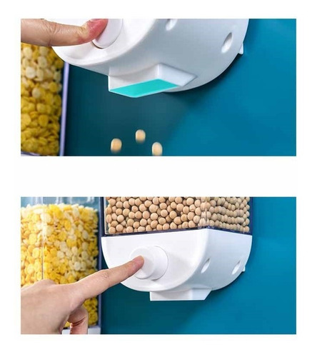 Imagen 2 de 5 de Dispensador Cereal Pared Despachador Alimentos Secos 1 L