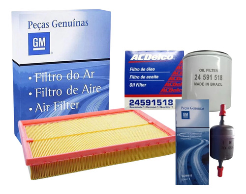 Kit De Filtros Chevrolet Corsa Ii 1.8 Nafta 3c