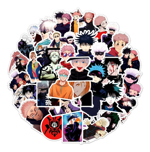 Jujutsu Kaisen 50 Calcomanias Stickers Pvc Anime Manga
