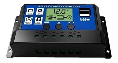 Regulador De Carga Solar Digital 12v 24v 40a 2usb 