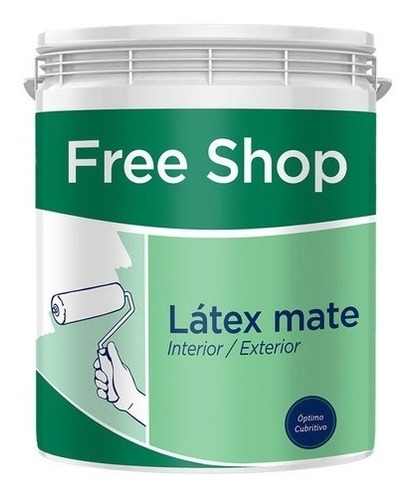 Pintura Latex Interior Exterior Blanca Free Shop  4 Litros