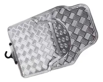 Comprar Alfombras Goma Auto Color Cromo Cromado Silver 4 Pzs T94