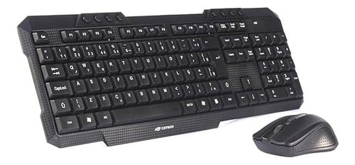 Combo C3tech Sem Fio K-w10bk Preto, Teclado E Mouse