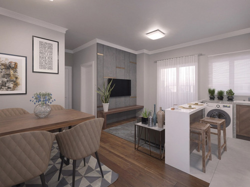 Apartamento 2 Quartos, Sacada Com Churrasqueira