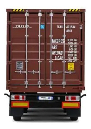 Remolque De Contenedor Escala 1:24 Solido