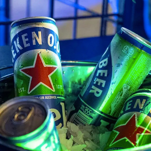 Cerveza Heineken Pura Malta Sin Alcohol Lata 473ml
