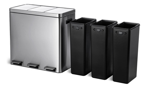 Home Zone Living Cubo De Basura De Cocina De 16 Galones Con