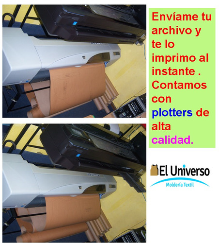 Ploteos En Cartulina Para Molderia Textil