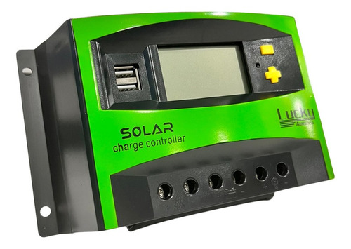 Comprar Controlador De Carga Solar Pwm 30a 12-24v 2 Usb