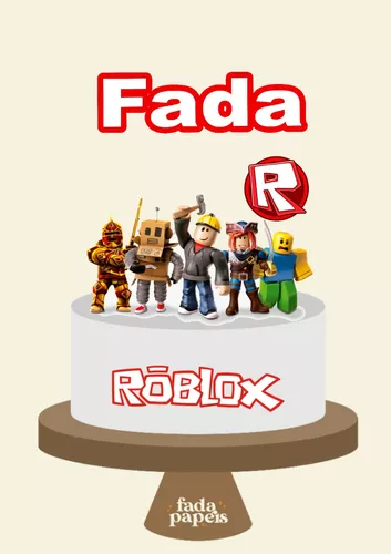 Topo de bolo Roblox menino