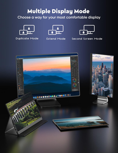 Monitor Portátil 4k 15.6 Pulgadas Usb-c Hdr Mmg