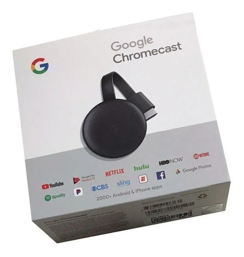 Imagen 2 de 4 de Google Chromecast 3 Gen. Smart Tv Android Hdmi 1080p Adapter