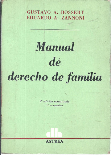 Manual De Derecho De Familia - Zannoni