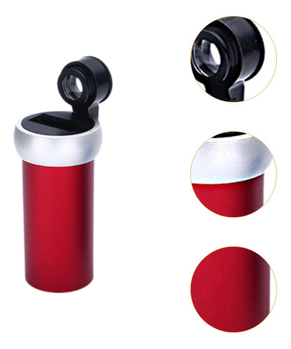 Visor De Inscripción De Lente De 30x Inscripción Rojo