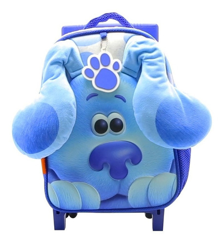 Mochila Blue´s 12 Pulgadas Con Carro Jardín Peluche 2023