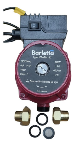 Bomba Aumentadora De Presion Calefont Barletta Fpa 20-150