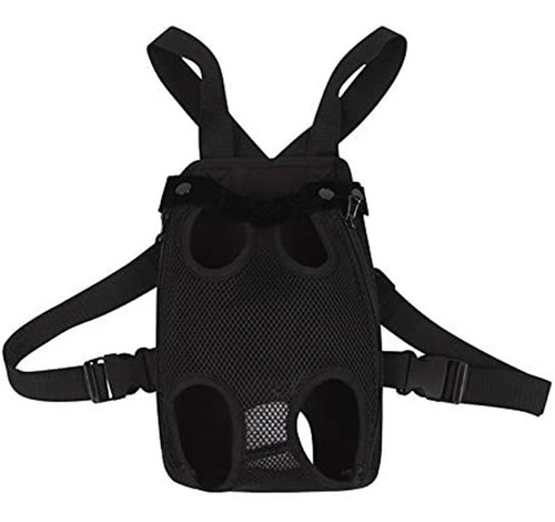 Mochila De Transporte Para Mascotas, Ajustable, S, Negro