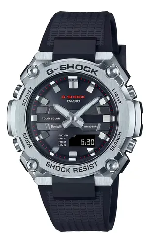 Relógio Casio G-shock G-steel Gst-b600-1adr *bluetooth Preto Prateado Preto