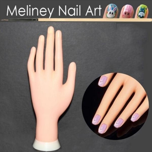 Nail Art Práctica Modelo Mano Entrenamiento Herramienta Par
