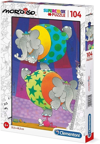 Puzzle Supercolor 104 Piezas Balance -mordillo- Clementoni