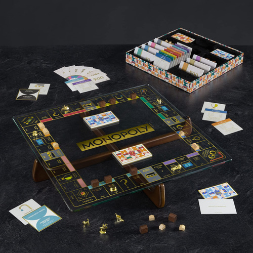 Juego De Mesa Monopoly Edición Vidrio Prisma De Ws Game