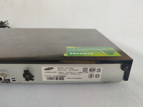 Bluray Samsung Bd-f5500 Para Piezas O Reparacion Negro (Usado)