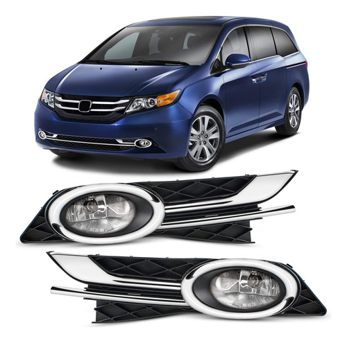 Dlaa Luz Antiniebla Para Honda Odyssey 2 -2015 Lente Montaje