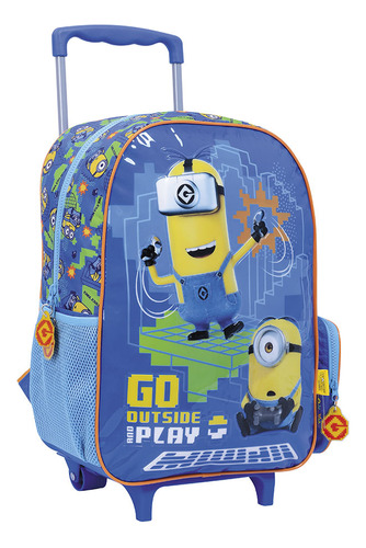 Minions mochila 16 carro -gamer Azul Wabro