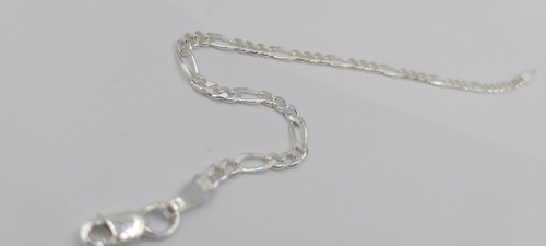 Pulsera De Pura Plata Fina Ley 925 Tejido 3*1 3mm Unisex