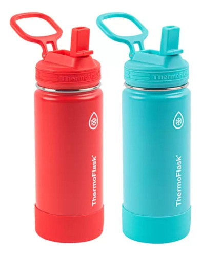 Thermoflask Botella De Agua De Acero Inoxidable De 16 Onzas.