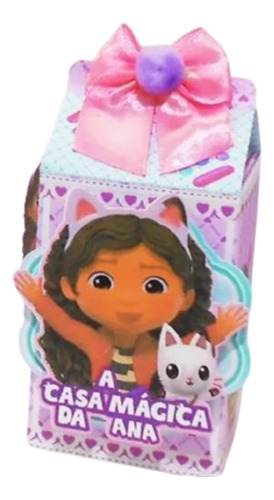 25 Cajitas Milk Box En 3d De Gabby La Casa De Las Muñecas