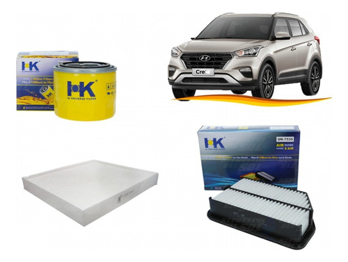 Kit Filtros Para Hyundai Creta 1.6 2016 2018