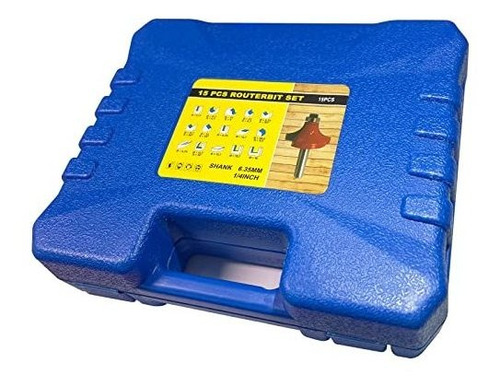 Juego 15 Broca Cnc Para Carpinteria 1 4 Mecanizado Mesa