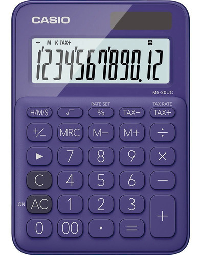 Calculadora De Escritorio Casio My Style Ms-20uc Color Morado